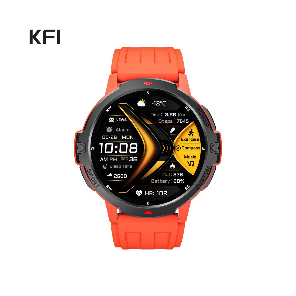 KFI GPS Calling SmartWatch GS (Red)